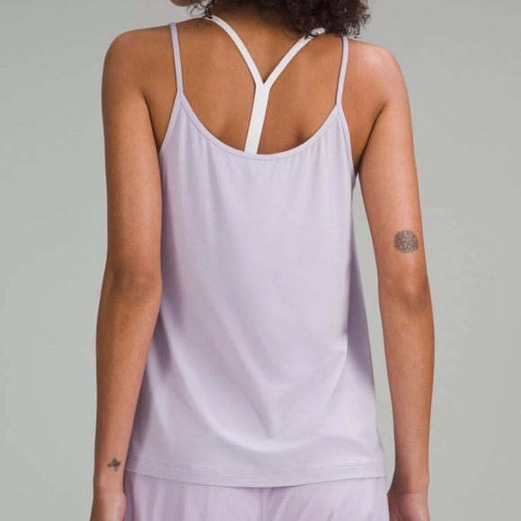 Lululemon Modal Silk-Blend Spaghetti Strap Tank - Sz 10 - Picture 2 of 5
